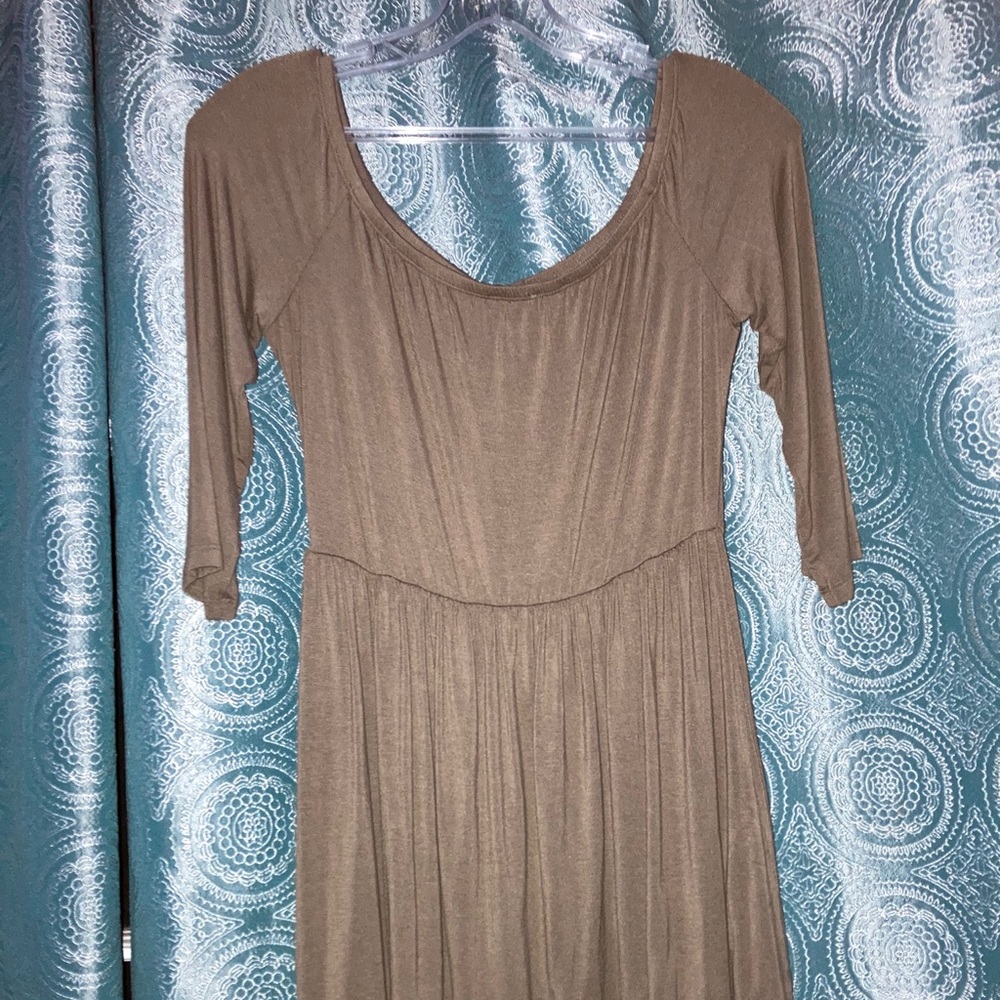 Elastic off the shoulder dress